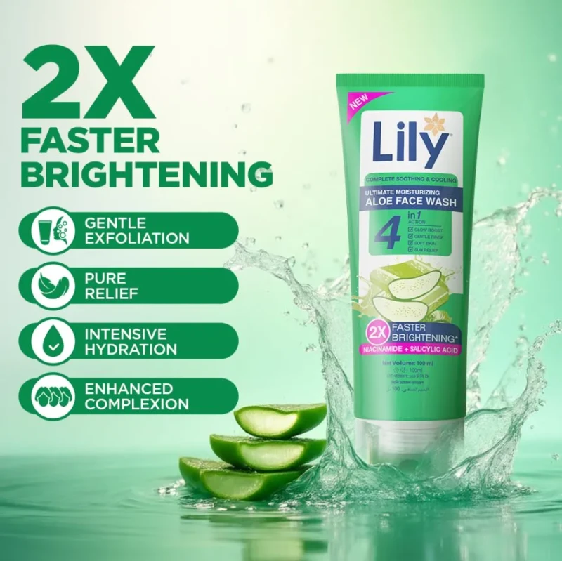 100g Lily Serum Aloe Facewash
